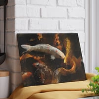 Koi Glass Cutting Board