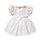 Image of Heirloom Smocked Holiday Bow Dress - White