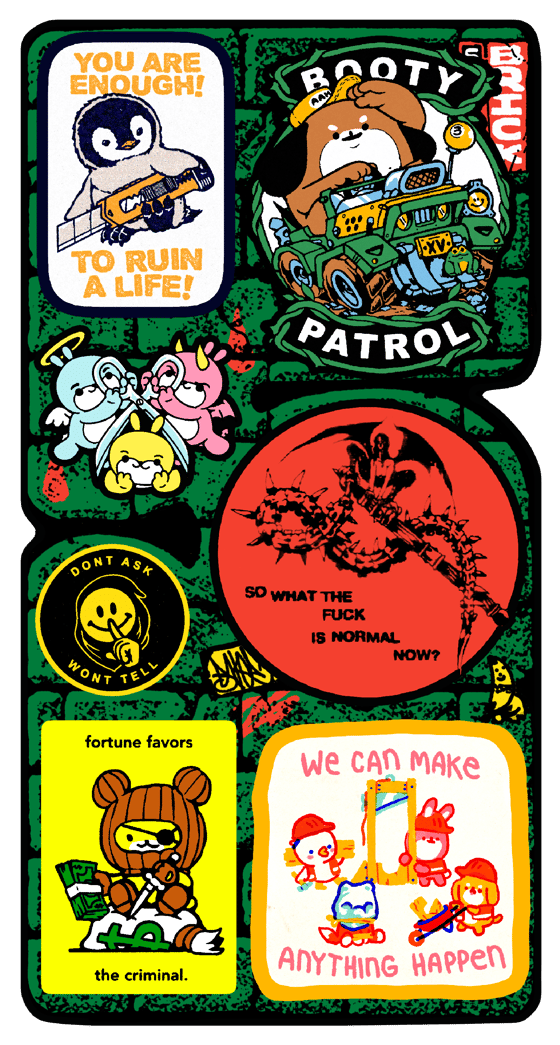 Image of  STICKER SHEET 5 - BRICK
