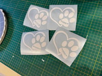 Image 1 of Grand Cherokee Grille Paw Print Heart 