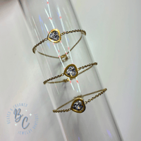 Golden Tide Heart Bracelet 