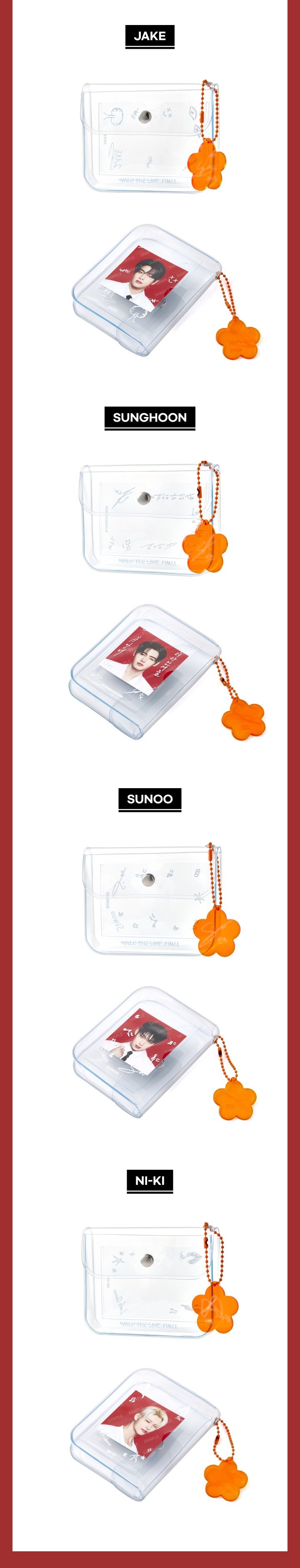 Image of [PRE-ORDER] Enhypen Walk The Line : Final Confetti Pouch