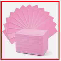 Image 2 of Bulk Disposable Pink Dental Bibs – Waterproof Patient Bibs for Clinics & Offices – 125 Pcs