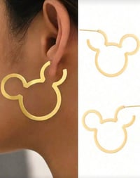 Image 1 of Mickey gold earrings 