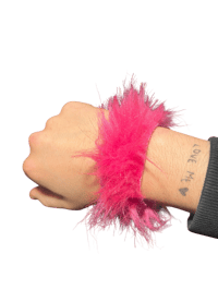 Image 3 of pynk fur bracelet