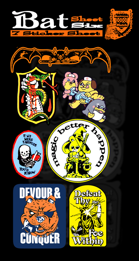 Image of STICKER SHEET 6 - BAT