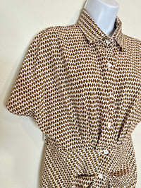 Image 2 of Full Printed Shirt Dress Size Medium