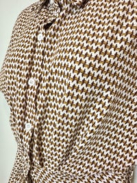 Image 4 of Full Printed Shirt Dress Size Medium