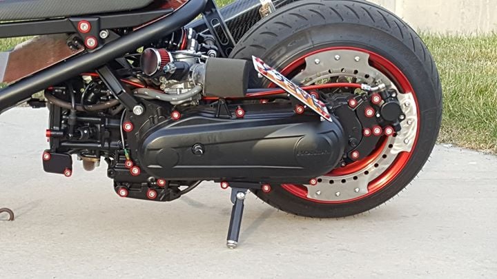 MOJO CUSTOMS: CVT KICKSTAND FOR GET AND GY6 MOTOR