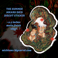 enveloped in you - tshd hikaru yoshiki sticker 