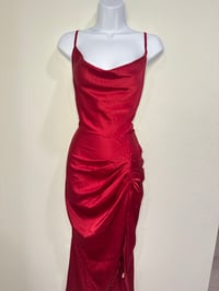 Image 1 of Satin Red Dress Size Large