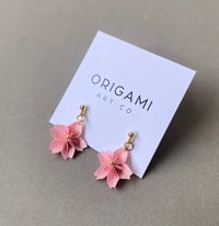 Image 1 of Origami Sakura Earrings