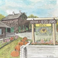 Indian ladder farms, Altamont, NY Watercolor