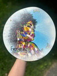 Image 1 of Handpainted Lauren Hill on vinyl record