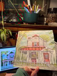 Image 2 of Watercolor Art-Emack & Bolio’s Icecream Shop