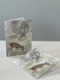 Image 1 of I love you dearly small greeting card