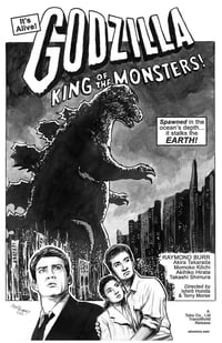 Godzilla King of the Monsters 1956 11x17 Print