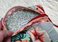 Image 3 of  Vintage Pink Tablecloth "Hemingway" Bag
