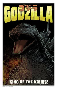 Godzilla King of the Kaijus 11x17 Print