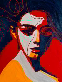 Image 1 of Portrait Colors VIII – Between Light and Witness (Original Series – Hand Painted 1/3)