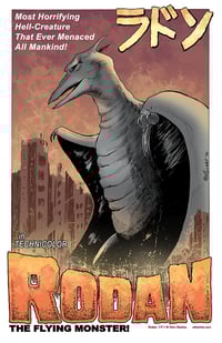 Rodan 11x17 Print