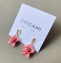 Image 3 of Origami Sakura Earrings