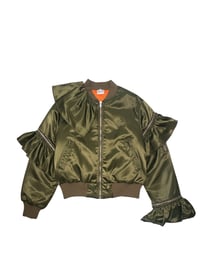 Image 3 of KUPKA ruffled bomber jacket