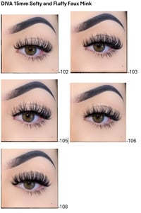 Image 2 of DIVA- 15mm Mink Lashes 