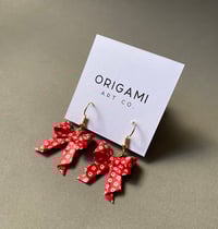 Image 2 of Origami Ribbon Earrings