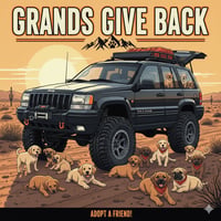 Image 2 of Grand Cherokee Grille Paw Print Heart 