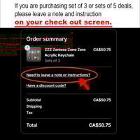 Image 2 of ZZZ Zenless Zone Zero Acrylic Keychain