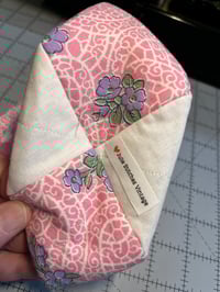 Image 4 of Pink and Purple Quilted Drawstring Bag 2