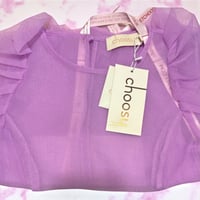 Image 1 of CHOOSY- Sheer Puffy Sleeve - Lavender