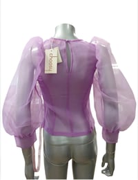 Image 3 of CHOOSY- Sheer Puffy Sleeve - Lavender