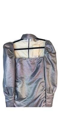 Image 3 of CHOOSY- Silver Dress Puffy Sleeves