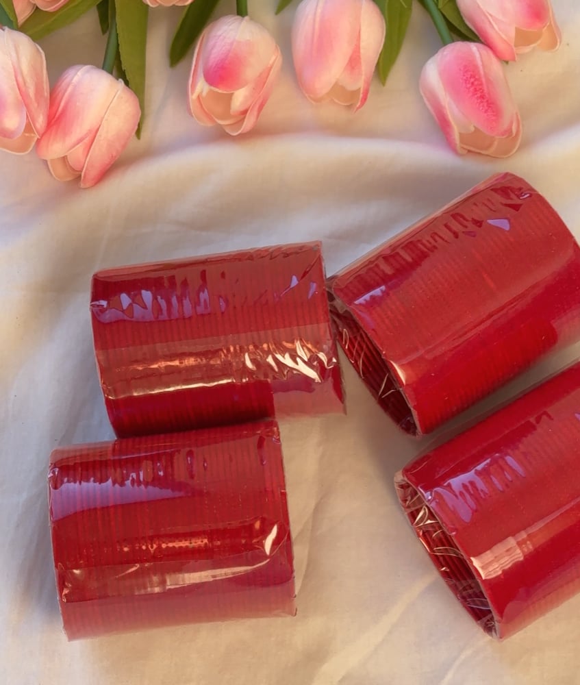 Image of Velvets Red Chura 36 Piece Set 