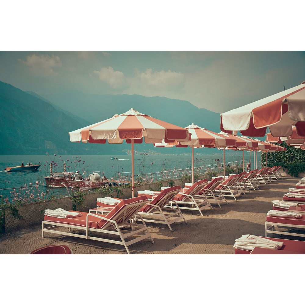 Image of Tremezzo Umbrellas 02 (Ombrelloni Tremezzo 02) — Lake Como Fine Art Print
