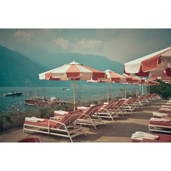 Image of Tremezzo Umbrellas 02 (Ombrelloni Tremezzo 02) — Lake Como Fine Art Print