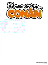 Image 1 of THE SAVAGE SWORD OF CONAN #10 (Rooth/Comiccon Exclusive)