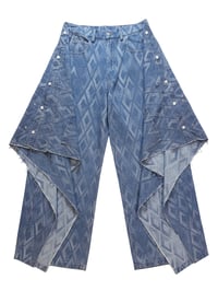 Image 3 of DRAPED denim pants