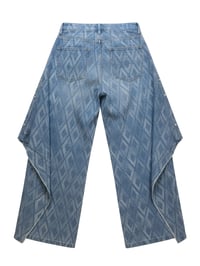 Image 4 of DRAPED denim pants