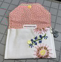 Image 2 of Pink Flower Embroidered Little Wallet 