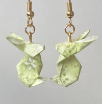 Image 3 of Origami Bunny Earrings