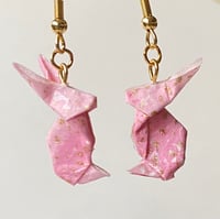 Image 1 of Origami Bunny Earrings