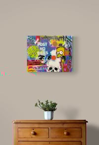 Image 2 of Stay bad, stay free — large wall art on original canvas 30 x 24