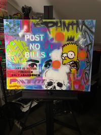 Image 3 of Stay bad, stay free — large wall art on original canvas 30 x 24