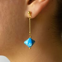Image 1 of Origami T-drop Earrings