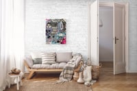 Image 4 of City Code 2 — large wall art on original canvas 24 x 30