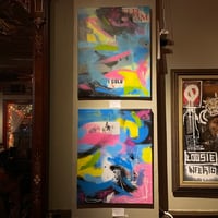 Image 4 of Cold Frequency — small wall art on original canvas 16 x 20