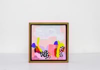 Image 1 of "I live here now"- 5x5" framed acrylic painting on canvas
